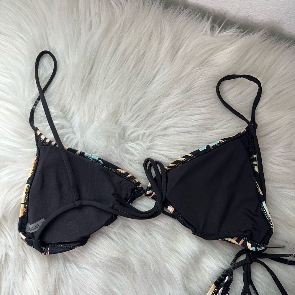 NWT RIP CURL Sun Dance Tri Set in Black Beach Womens Top & Bottom Size Large - Picture 4 of 7